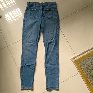 Reformation high skinny crop jeans